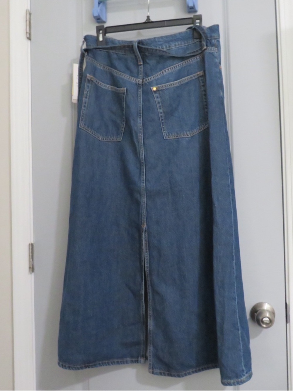 H&M Blue Denim Maxi Skirt